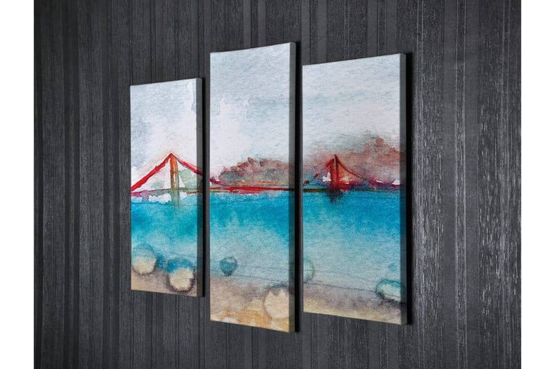 Väggdekor Canvas Målning 3 Delar - Inredning - Tavlor & posters - Canvastavla