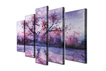 Väggdekor Canvas Målning 5 Delar - Inredning - Tavlor & posters - Canvastavla