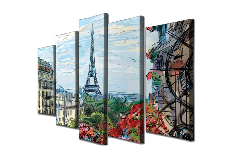 Väggdekor Canvas Målning 5 Delar - Inredning - Tavlor & posters - Canvastavla