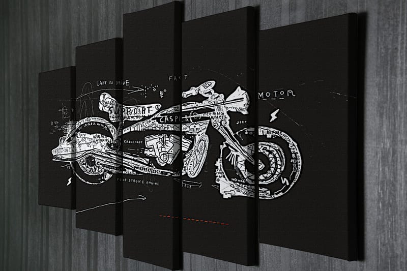 Väggdekor Canvas Målning 5 Delar - Inredning - Tavlor & posters - Canvastavla