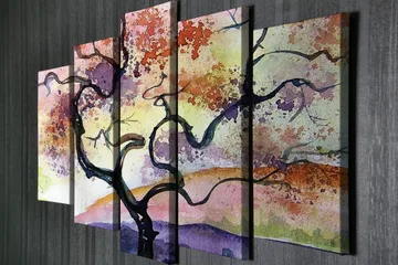 Väggdekor Canvas Målning 5 Delar - Inredning - Tavlor & posters - Canvastavla