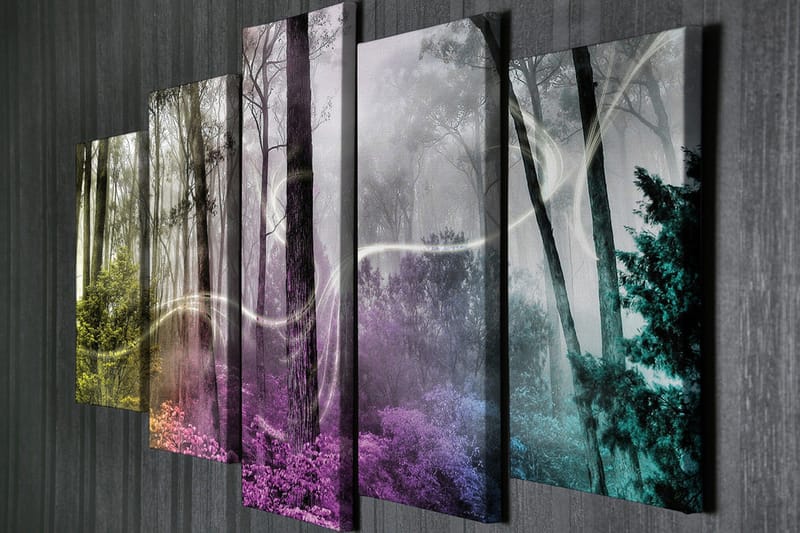 Väggdekor Canvas Målning 5 Delar - Inredning - Tavlor & posters - Canvastavla