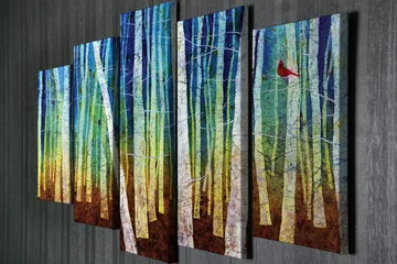 Väggdekor Canvas Målning 5 Delar - Inredning - Tavlor & posters - Canvastavla