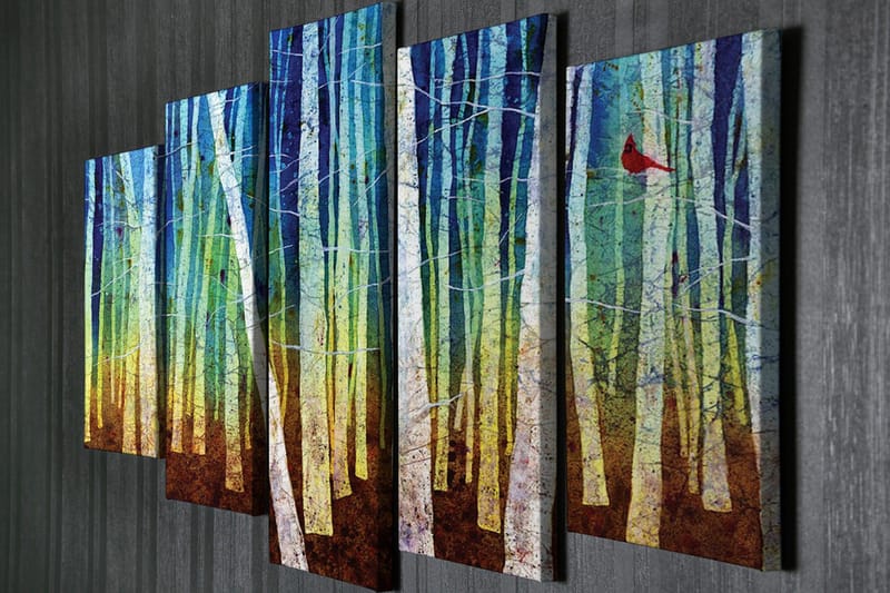 Väggdekor Canvas Målning 5 Delar - Inredning - Tavlor & posters - Canvastavla