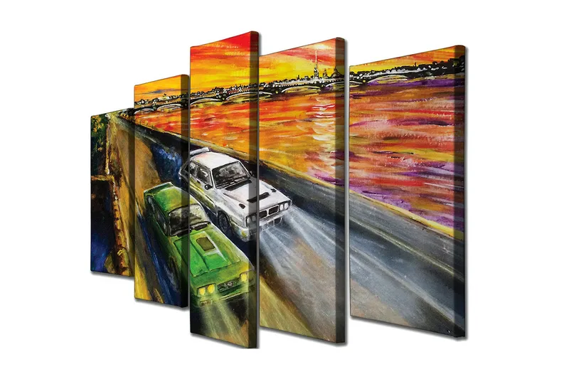 Väggdekor Canvas Målning 5 Delar