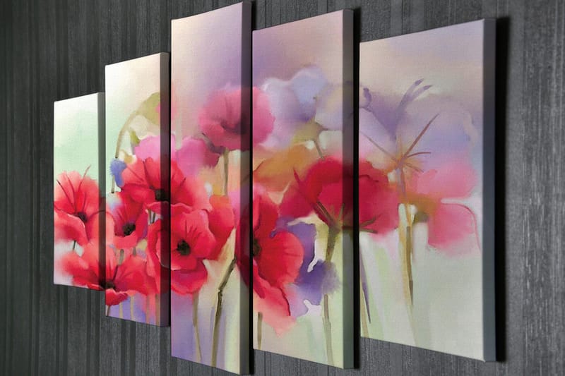 Väggdekor Canvas Målning 5 Delar - Inredning - Tavlor & posters - Canvastavla