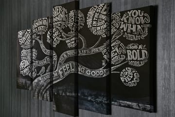 Väggdekor Canvas Målning 5 Delar - Inredning - Tavlor & posters - Canvastavla