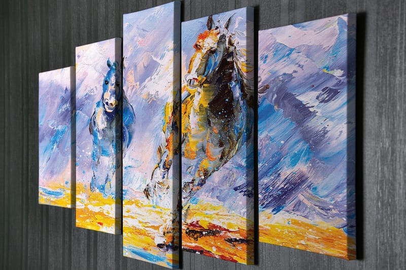 Väggdekor Canvas Målning 5 Delar - Inredning - Tavlor & posters - Canvastavla