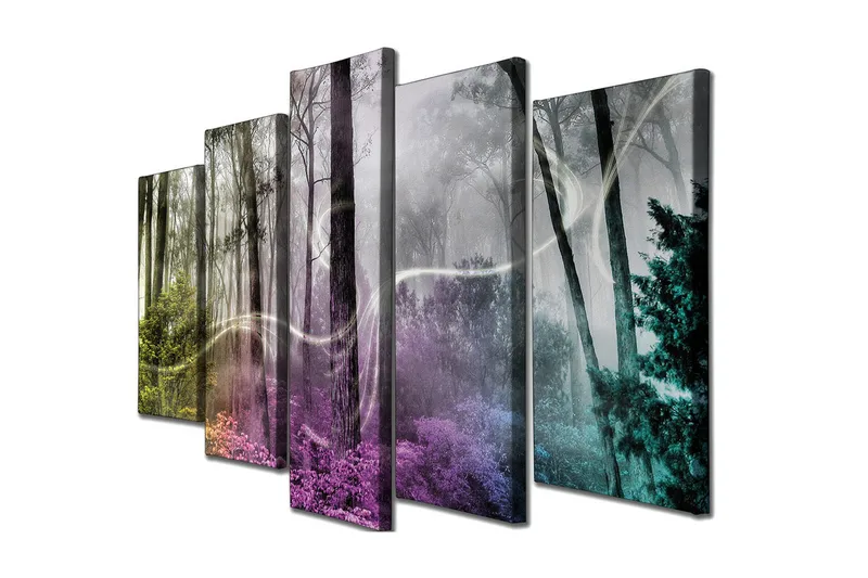 Väggdekor Canvas Målning 5 Delar