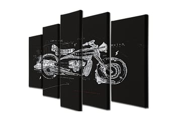 Väggdekor Canvas Målning 5 Delar - Inredning - Tavlor & posters - Canvastavla