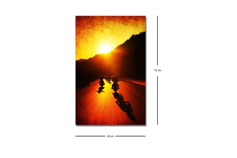 Väggdekor LED-belysning Canvas Målning - Inredning - Tavlor & posters - Canvastavla