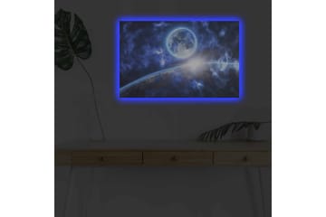 Väggdekor LED-belysning Canvas Målning - Inredning - Tavlor & posters - Canvastavla