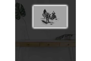 Väggdekor LED-belysning Canvas Målning - Inredning - Tavlor & posters - Canvastavla