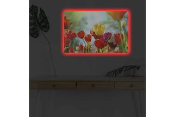 Väggdekor LED-belysning Canvas Målning - Inredning - Tavlor & posters - Canvastavla