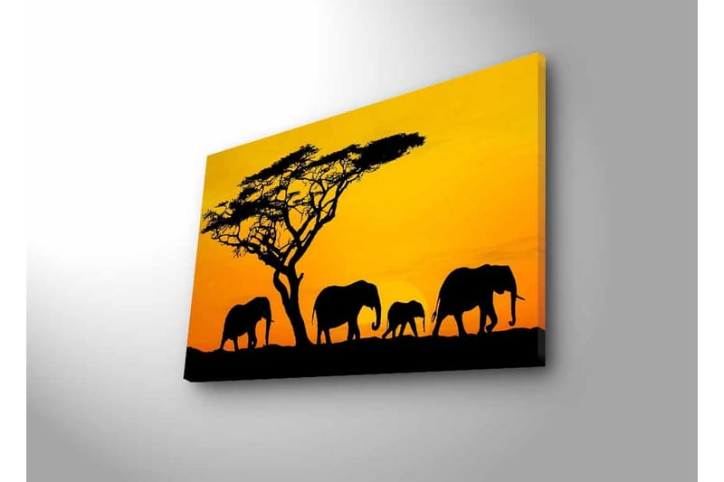 Väggdekor LED-belysning Canvas Målning - Inredning - Tavlor & posters - Canvastavla