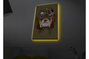 Väggdekor LED-belysning Canvas Målning - Inredning - Tavlor & posters - Canvastavla