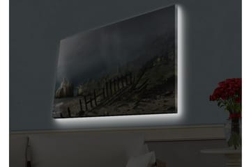 Väggdekor LED-belysning Canvas Målning - Inredning - Tavlor & posters - Canvastavla
