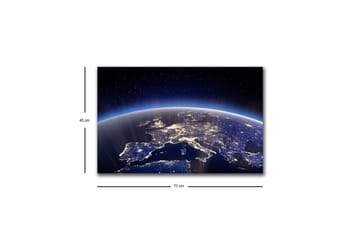Väggdekor LED-belysning Canvas Målning - Inredning - Tavlor & posters - Canvastavla