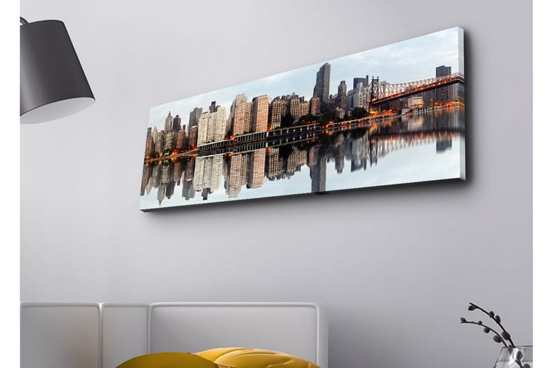 Väggdekor LED-belysning Canvas Målning - Inredning - Tavlor & posters - Canvastavla