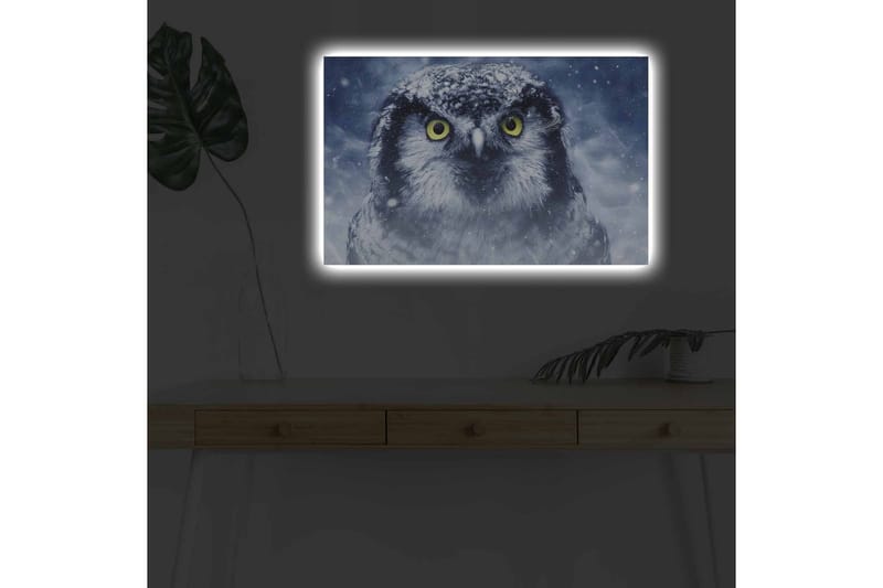 Väggdekor LED-belysning Canvas Målning - Inredning - Tavlor & posters - Canvastavla