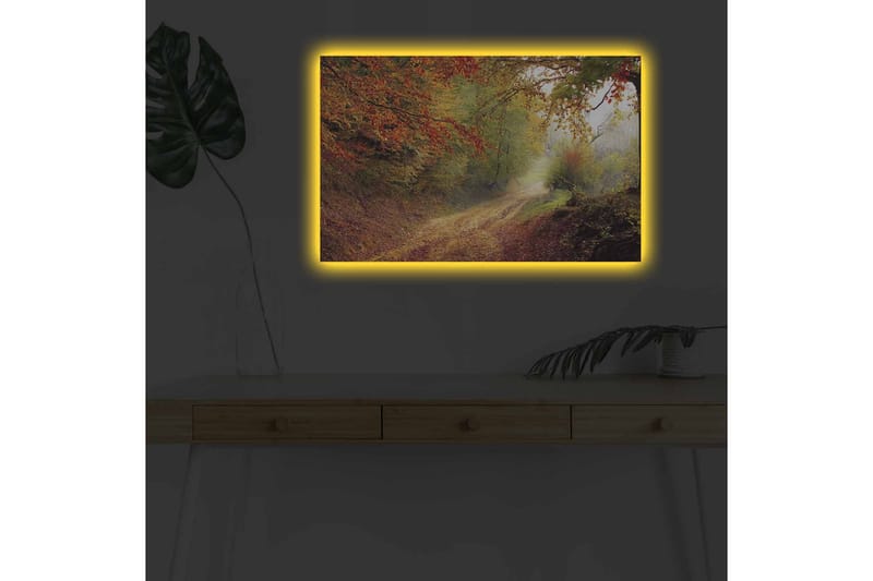 Väggdekor LED-belysning Canvas Målning - Inredning - Tavlor & posters - Canvastavla