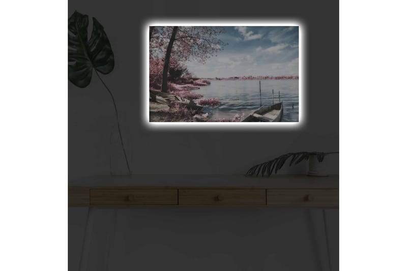 Väggdekor LED-belysning Canvas Målning - Inredning - Tavlor & posters - Canvastavla