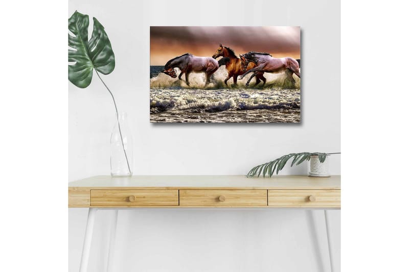Väggdekor LED-belysning Canvas Målning - Inredning - Tavlor & posters - Canvastavla