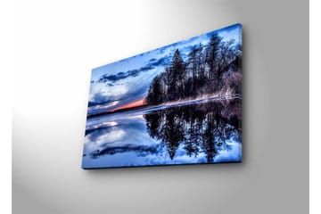 Väggdekor LED-belysning Canvas Målning - Inredning - Tavlor & posters - Canvastavla