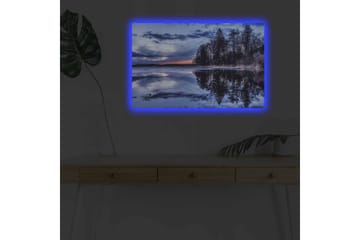 Väggdekor LED-belysning Canvas Målning - Inredning - Tavlor & posters - Canvastavla
