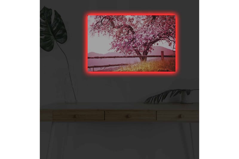 Väggdekor LED-belysning Canvas Målning - Inredning - Tavlor & posters - Canvastavla