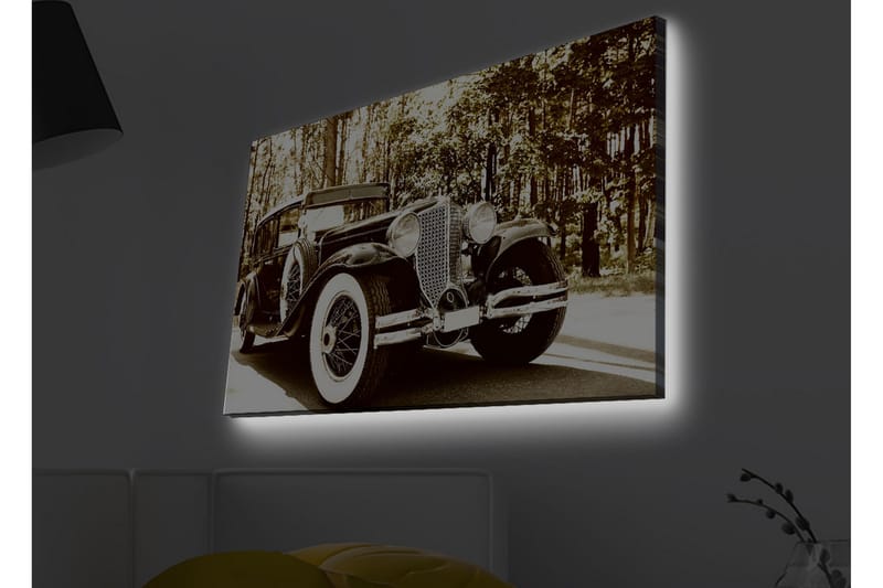 Väggdekor LED-belysning Canvas Målning - Inredning - Tavlor & posters - Canvastavla