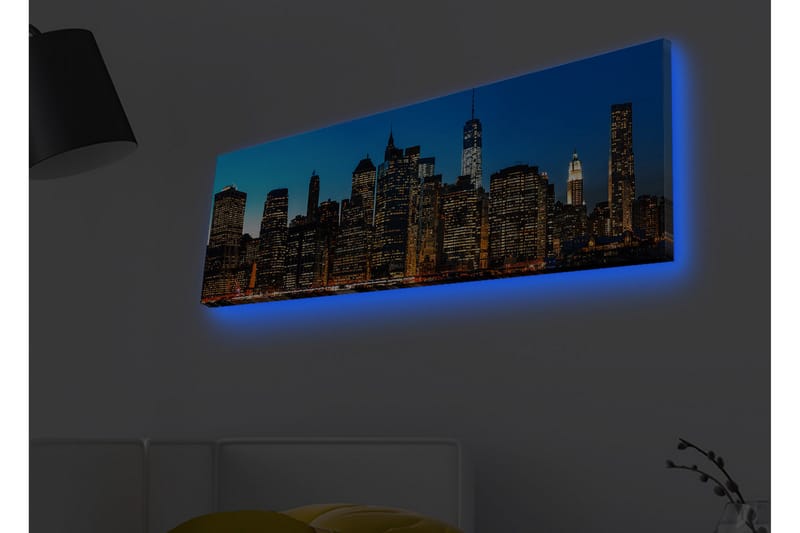 Väggdekor LED-belysning Canvas Målning - Inredning - Tavlor & posters - Canvastavla