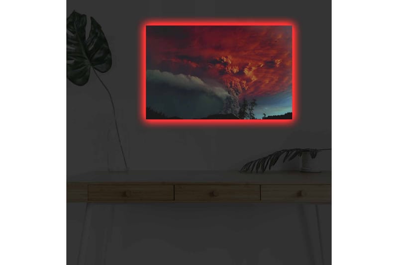 Väggdekor LED-belysning Canvas Målning - Inredning - Tavlor & posters - Canvastavla