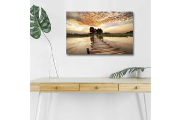 Väggdekor LED-belysning Canvas Målning - Inredning - Tavlor & posters - Canvastavla