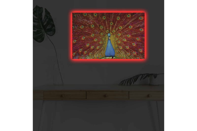 Väggdekor LED-belysning Canvas Målning - Inredning - Tavlor & posters - Canvastavla