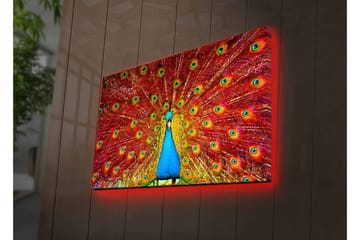 Väggdekor LED-belysning Canvas Målning - Inredning - Tavlor & posters - Canvastavla