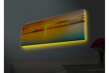 Väggdekor LED-belysning Canvas Målning - Inredning - Tavlor & posters - Canvastavla