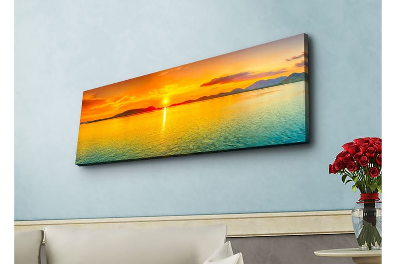 Väggdekor LED-belysning Canvas Målning - Inredning - Tavlor & posters - Canvastavla