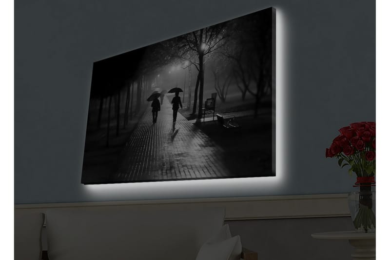 Väggdekor LED-belysning Canvas Målning - Inredning - Tavlor & posters - Canvastavla
