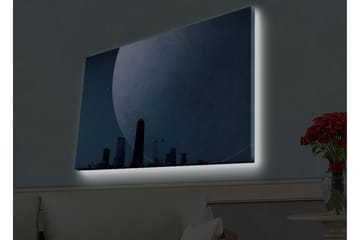 Väggdekor LED-belysning Canvas Målning - Inredning - Tavlor & posters - Canvastavla
