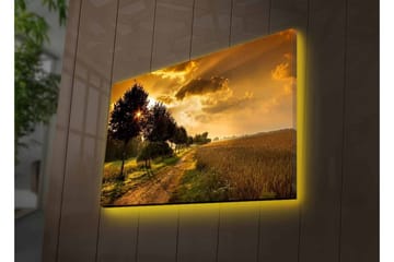 Väggdekor LED-belysning Canvas Målning - Inredning - Tavlor & posters - Canvastavla