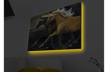 Väggdekor LED-belysning Canvas Målning - Inredning - Tavlor & posters - Canvastavla