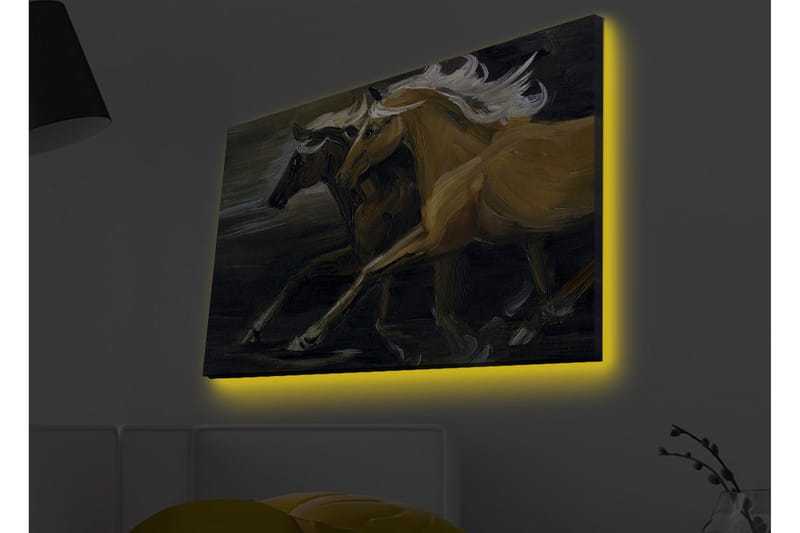Väggdekor LED-belysning Canvas Målning - Inredning - Tavlor & posters - Canvastavla