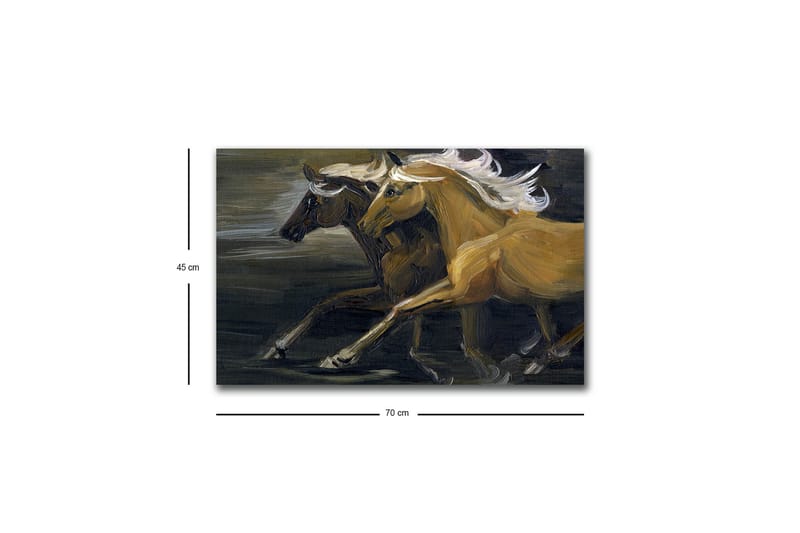 Väggdekor LED-belysning Canvas Målning - Inredning - Tavlor & posters - Canvastavla