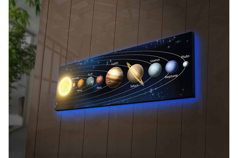 Väggdekor LED-belysning Canvas Målning - Inredning - Tavlor & posters - Canvastavla