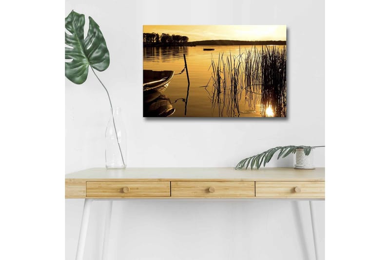Väggdekor LED-belysning Canvas Målning - Inredning - Tavlor & posters - Canvastavla