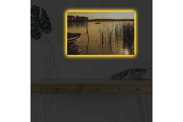 Väggdekor LED-belysning Canvas Målning - Inredning - Tavlor & posters - Canvastavla