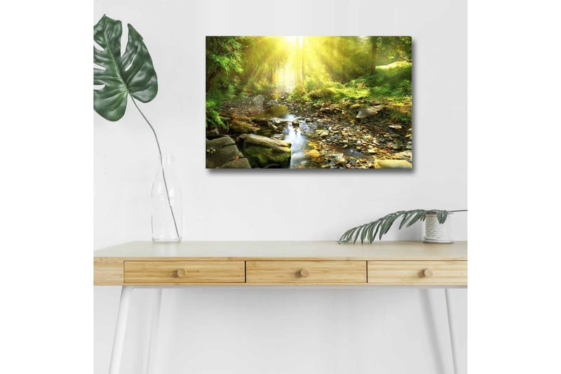 Väggdekor LED-belysning Canvas Målning - Inredning - Tavlor & posters - Canvastavla