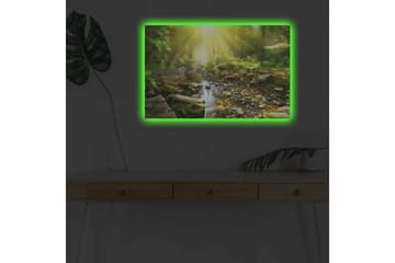 Väggdekor LED-belysning Canvas Målning - Inredning - Tavlor & posters - Canvastavla