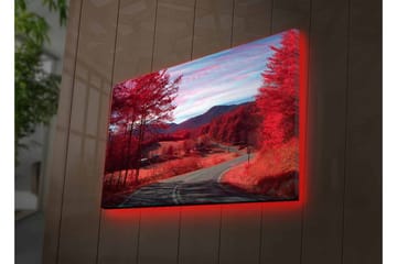 Väggdekor LED-belysning Canvas Målning - Inredning - Tavlor & posters - Canvastavla